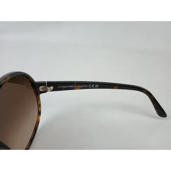 Tom Ford Claude-02 TF991 ECO Havana Brown Round Sunglasses  display picture 1